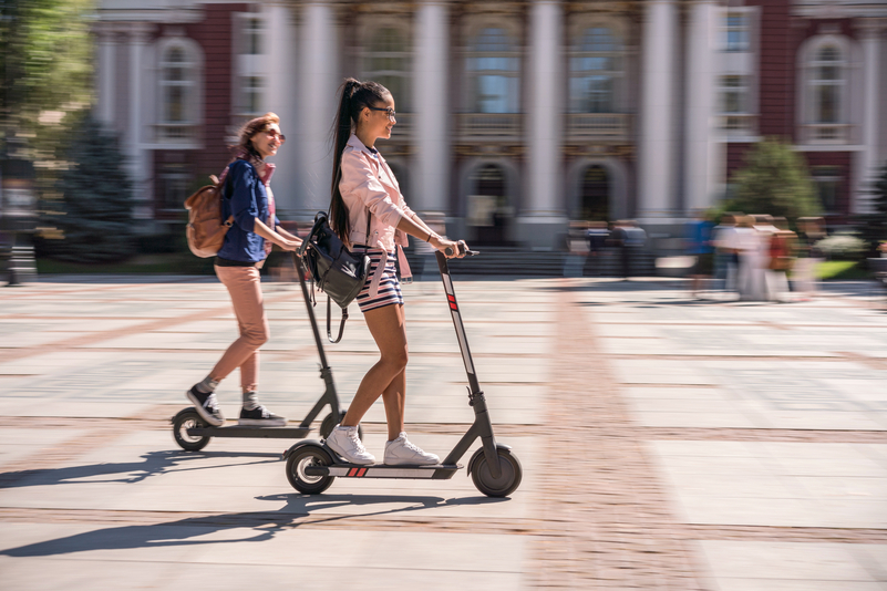 Explore cities by e-scooter