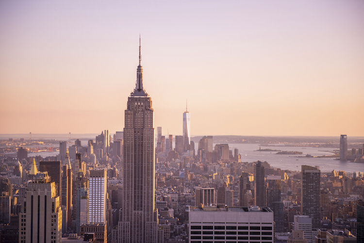 The Empire State Building from the Top of the Rock. Credit: iStock.com/sarahgerrity