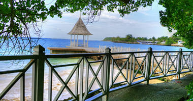 Jetty over the beautiful waters of Montego Bay