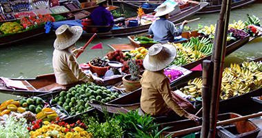 Floating Market in Bangkok