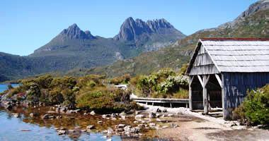 Boat shed at Dove Lake
