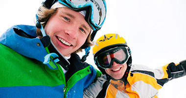 Boarding at Mt Buller
