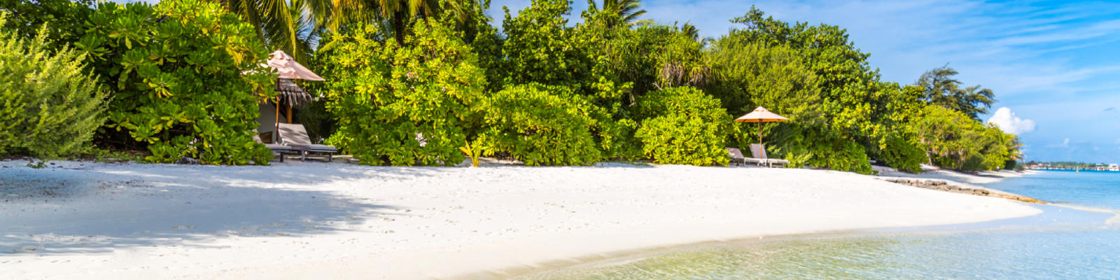 Beautiful tropical beach with crystal clear water