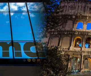 The Termini rail station in Rome / the Colosseum